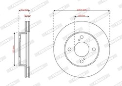 DISC FRANA FERODO DDF2968C - Compatibil cu SUZUKI