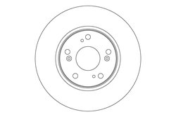 DISC FRANA TRW DF4610 - Compatibil cu HONDA