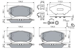 SET PLACUTE FRANA BOSCH 0 986 460 149 - Compatibil cu SUZUKI, TOYOTA