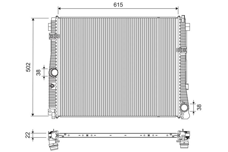 RADIATOR RACIRE MOTOR VALEO 701311 - Compatibil cu BMW