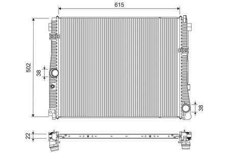 RADIATOR RACIRE MOTOR VALEO 701311 - Compatibil cu BMW