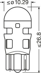 Bec, lumini interioare Osram 2825DRP-2BL