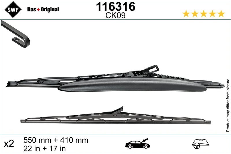 LAMELA STERGATOR SWF 116316 - Compatibil cu ALFA ROMEO
