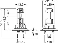 Bec, far faza lunga Osram 64210DWESY-2HB