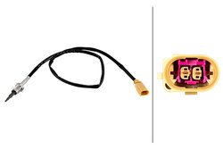 Senzor temperatura gaze evacuare HELLA 6PT 358 226-301