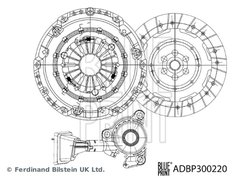 Set ambreiaj Blue Print ADBP300220