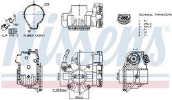 Carcasa clapeta acceleratie Nissens 955091