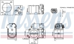 Carcasa clapeta acceleratie Nissens 955192