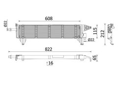 RADIATOR, BATERIE DE ANTRENARE MAHLE CRE 1 000P - Compatibil cu MERCEDES-BENZ