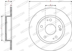 Disc frana Ferodo DDF3179C