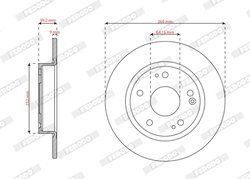 Disc frana Ferodo DDF3179C