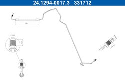 FURTUN FRANA ATE 24.1294-0017.3 - Compatibil cu RENAULT