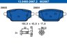 Set placute frana ATE 13.0460-2667.2