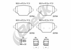 Set placute frana Breck 20764 00 704 00
