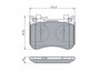 SET PLACUTE FRANA BOSCH 0 986 460 124 - Compatibil cu MERCEDES-BENZ