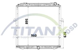 Radiator racire motor TITANX RX119025