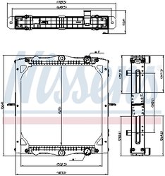 Radiator racire motor Nissens 606775