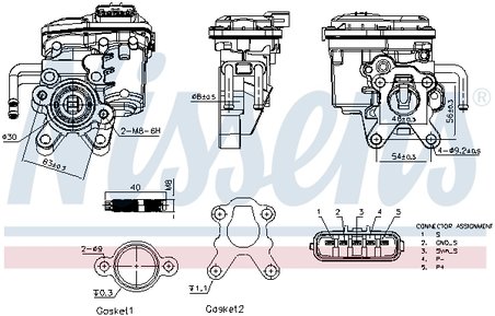 Supapa EGR Nissens 98555