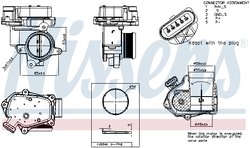 CARCASA CLAPETA ACCELERATIE NISSENS 955003 - Compatibil cu AUDI, SEAT, SKODA, VW