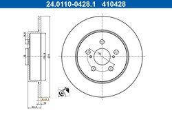 DISC FRANA ATE 24.0110-0428.1 - Compatibil cu TOYOTA