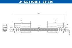 FURTUN FRANA ATE 24.5204-0295.3 - Compatibil cu AUDI, SKODA, VW
