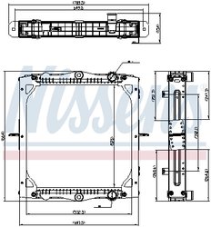 Radiator racire motor Nissens 606770