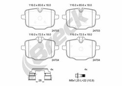 Set placute frana Breck 24704 00 554 00