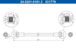 FURTUN FRANA ATE 24.5201-0181.3 - Compatibil cu BMW