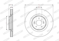 Disc frana Ferodo DDF3171C-1