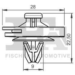 CLIPS, ACOPERIRE DECORATIVA SI PROTECTIE FA1 11-40026.25 - Compatibil cu SEAT