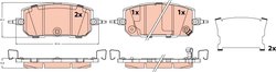 Set placute frana TRW GDB2537