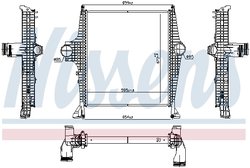 Intercooler Nissens 961287