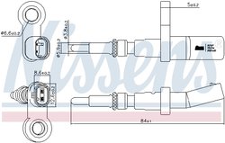 Senzor temperatura lichid racire Nissens 207017