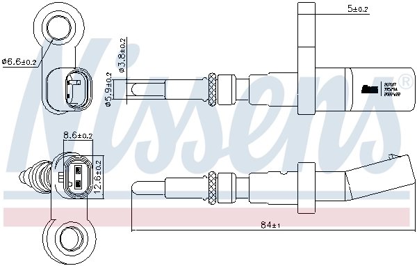 Senzor temperatura lichid racire Nissens 207017
