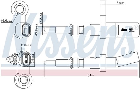 Senzor temperatura lichid racire Nissens 207017