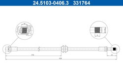 FURTUN FRANA ATE 24.5103-0406.3 - Compatibil cu BMW
