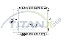 RADIATOR RACIRE MOTOR TITANX RX119026 - Piesa auto compatibila cu mai multe marci