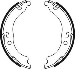 SET SABOTI FRANA ABE CRG000ABE - Compatibil cu CITROEN, FIAT, PEUGEOT