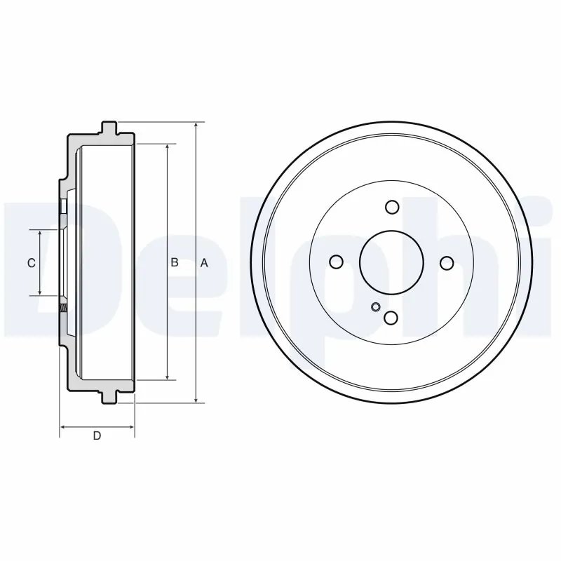 Tambur frana Delphi BF666