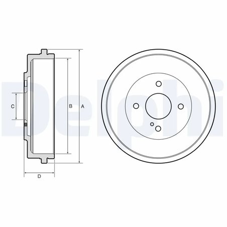 Tambur frana Delphi BF666