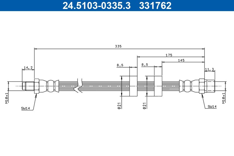 FURTUN FRANA ATE 24.5103-0335.3 - Compatibil cu VOLVO
