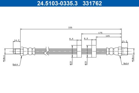 FURTUN FRANA ATE 24.5103-0335.3 - Compatibil cu VOLVO