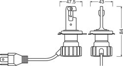 Bec, far faza lunga Osram 64193DWNBSM-2HB