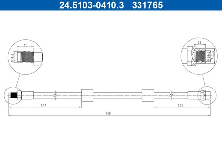 Furtun frana ATE 24.5103-0410.3
