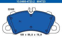Set placute frana ATE 13.0460-4723.2