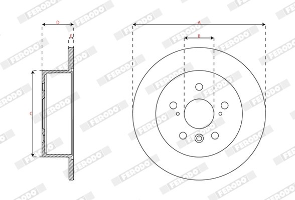 Disc frana Ferodo DDF3191C