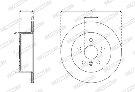 Disc frana Ferodo DDF3191C