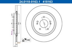 Disc frana ATE 24.0118-0163.1