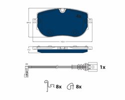 Set placute frana TRW GDB2548BTE