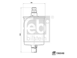 FILTRU COMBUSTIBIL FEBI BILSTEIN 196048 - Compatibil cu PORSCHE